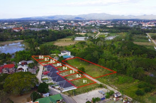  ขายที่ดินใกล้โรงพยาบาลสันทราย ถมแล้วพร้อมสร้างบ้าน