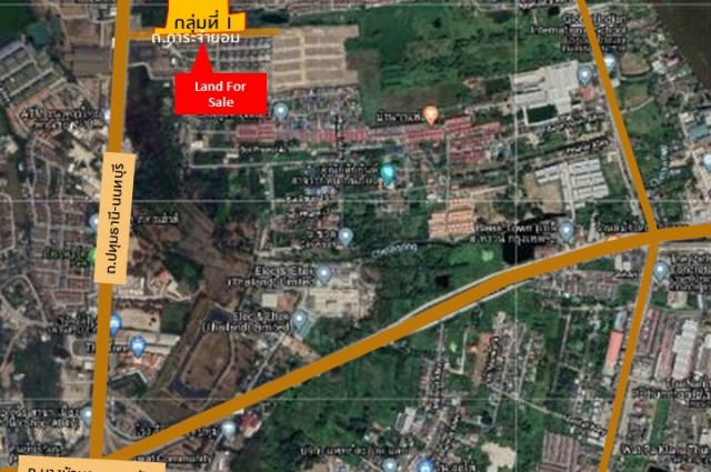 ขายที่ดินแปลงสวย พร้อมโอน ถนนกรุงเทพ-ปทุมธานี