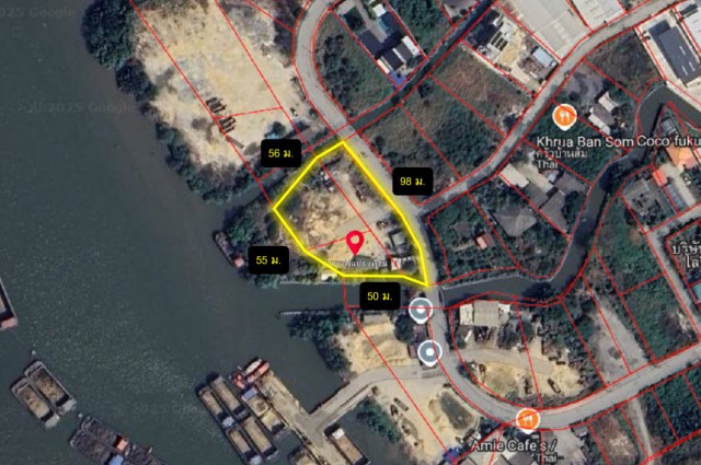 ขาย ที่ดิน ริมแม่น้ำเจ้าพระยา พระประแดง 2 ไร่ 1 งาน 65 ตรว เหมาะ ทำท่าเรือขนส่งสินค้า