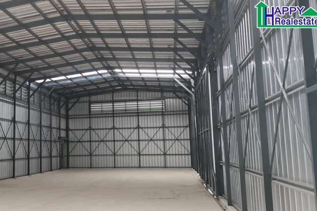 โกดังสำเร็จรูป บ้านค่าย ระยอง 200 ตรม.  ราคา : ฿21,000 / ต่อเดือน
