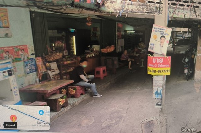 ขายตึกแถว3ชั้นทำเลใจกลางเมือง ซอยจินดาถวิล ถนนสี่พระยา เขตบางรัก