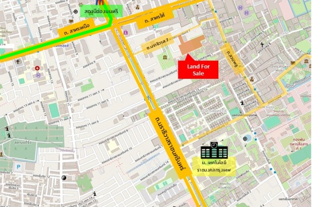 เจ้าของที่ดินขายเอง (ยินดีรับนายหน้า) ขายที่ดินเปล่า 9-3-60 ไร่ ซ.นราธิวาสราชนครินทร์7